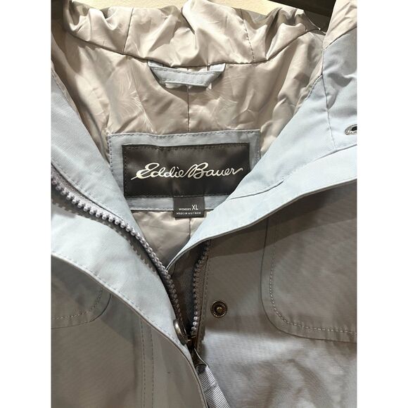 Eddie Bauer Women's Charly Waterproof Rain Parka, Blue, XL, Extra Large - Picture 9 of 12